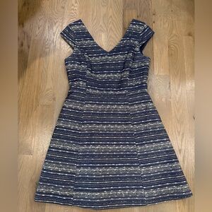 Lilly Pulitzer Navy White and Gold Dress